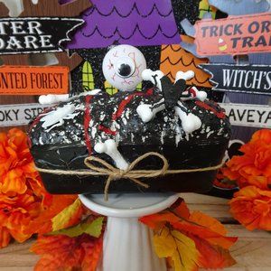 Fake Bake Mini Eyeball Bones Bread - Handmade